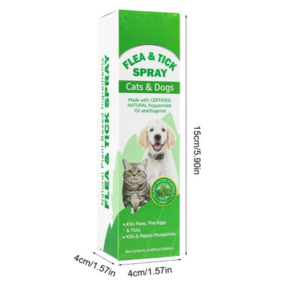 100Ml Cat Fleas & Prevention Scabiesmites Fleas Larvae Pet Health Care