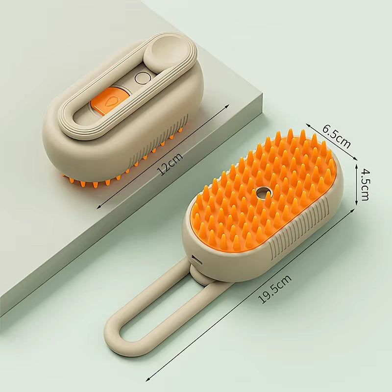 Pet Grooming Comb with Electric Water Spray Steamy Brush Massage Combs Cat Brush for Washing Brushing for Short Long Haired Pets