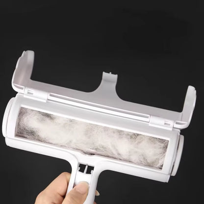 Pet Hair Roller Remover Lint Brush 2-Way Dog Cat Comb Tool Convenient Cleaning Dog Cat Fur Brush Base Home Furniture Sofa Clothe