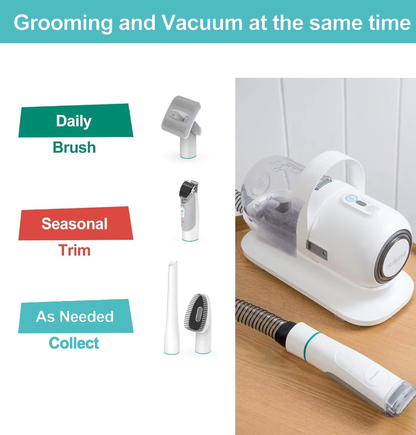 All In One Pet Grooming Vacuum & Clipper Set