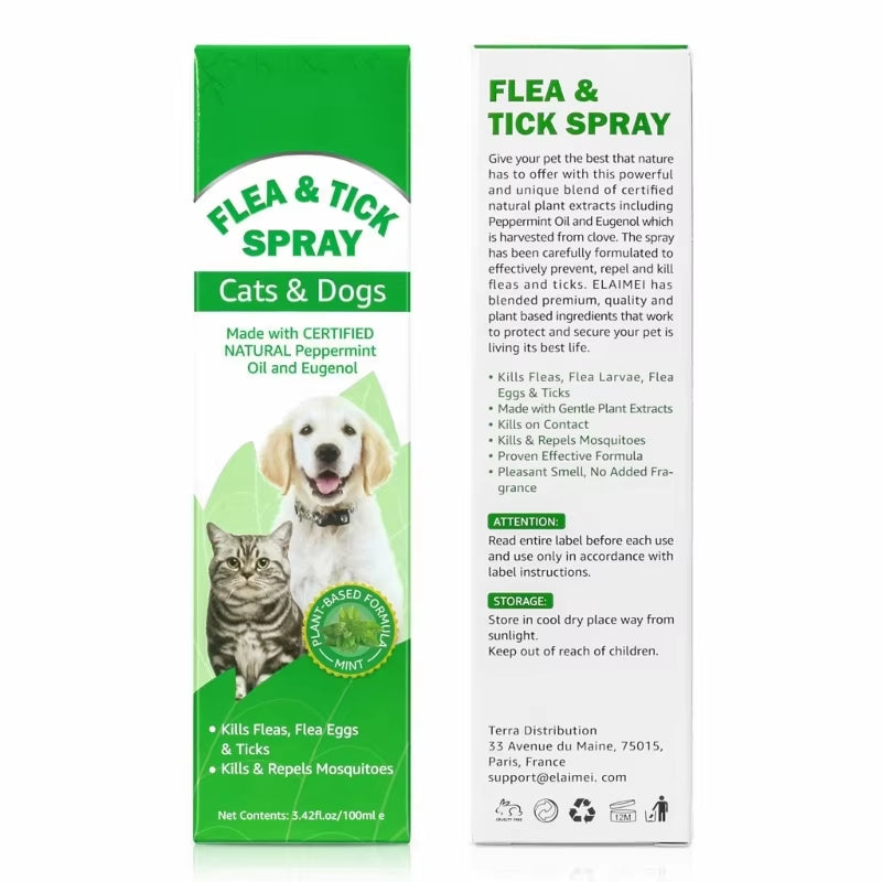 100Ml Cat Fleas & Prevention Scabiesmites Fleas Larvae Pet Health Care