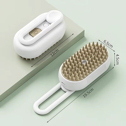 Pet Grooming Comb with Electric Water Spray Steamy Brush Massage Combs Cat Brush for Washing Brushing for Short Long Haired Pets